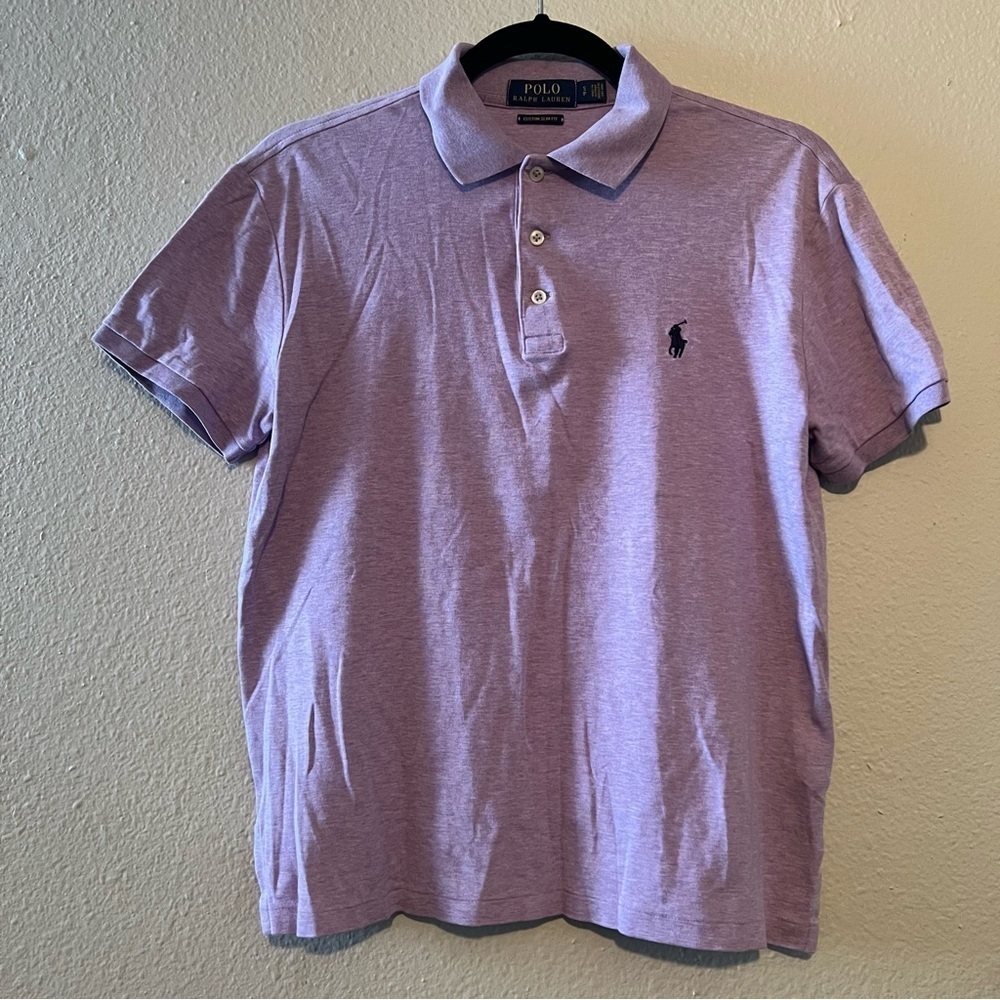 Polo Ralph Lauren Lavender Polo Shirt custom slim fit size small
